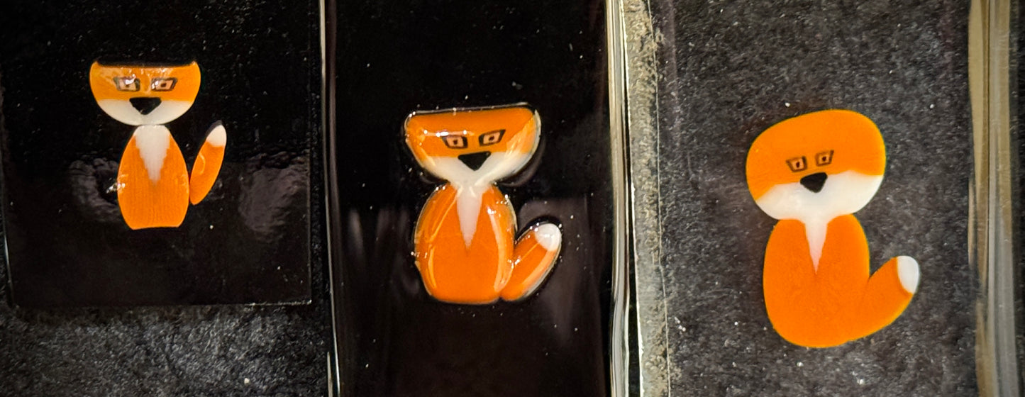 Chester and Clair Fox Kits, COE 96 Murrini