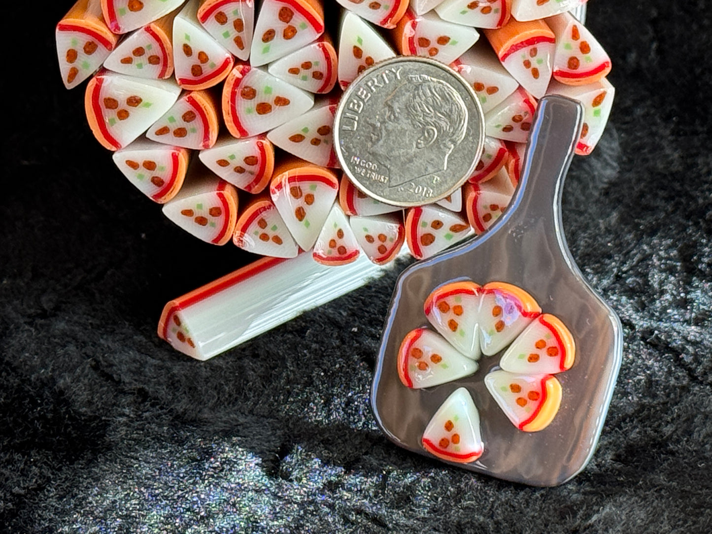 Pizzas, 1oz., COE 96 Murrini Millefiori