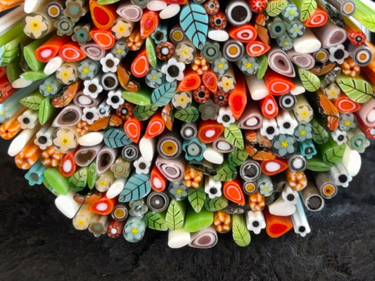 TINIES • 17 Design Mix, 1+oz, COE 96 Murrini Millefiori