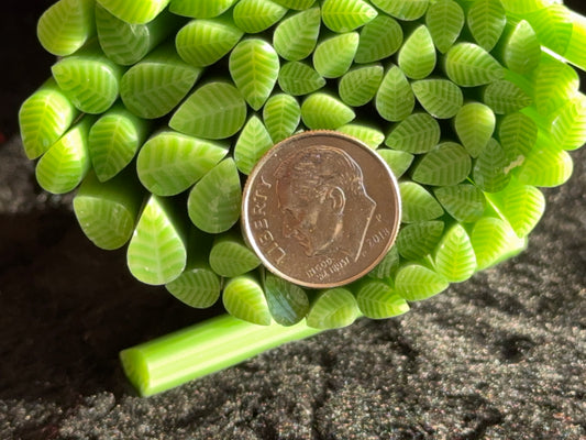 Dogwood Leaves, 1oz, COE 96 Murrini Millefiori