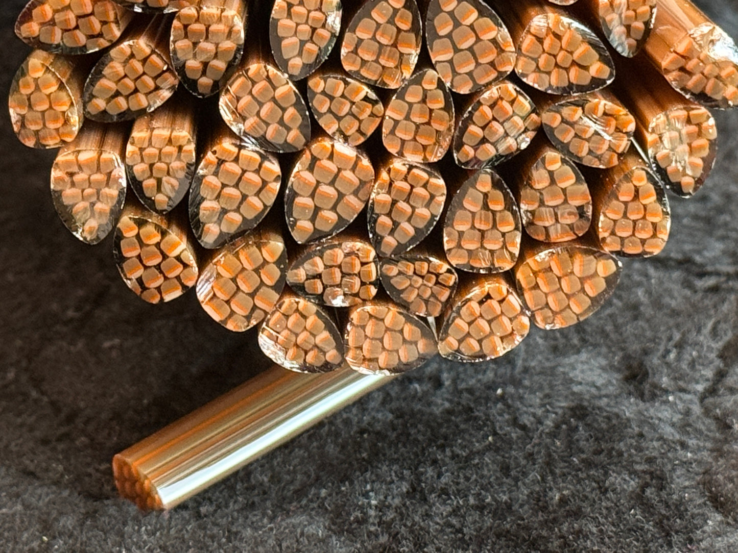 SECONDS Pine Cones, 1.5oz, COE 96 Murrini Millefiori