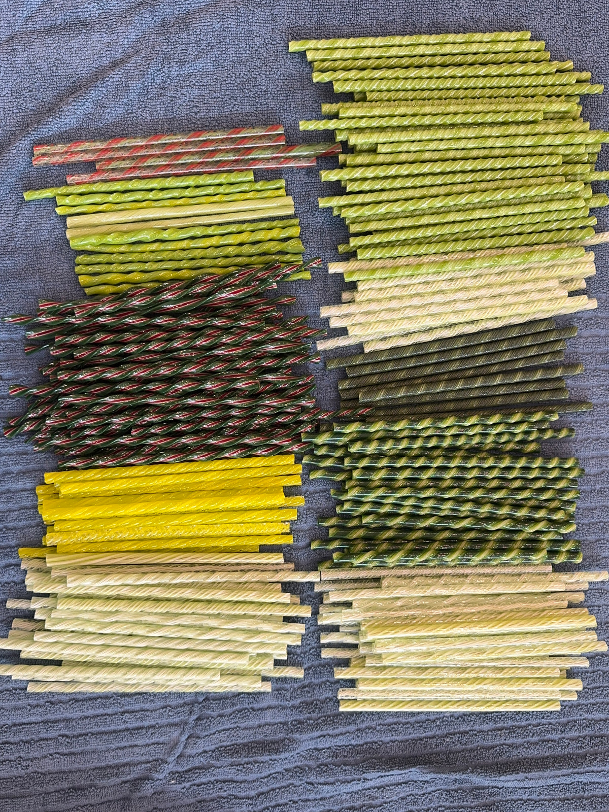 The Green Family Twistie Bundles, 1/2 Pound, COE 96