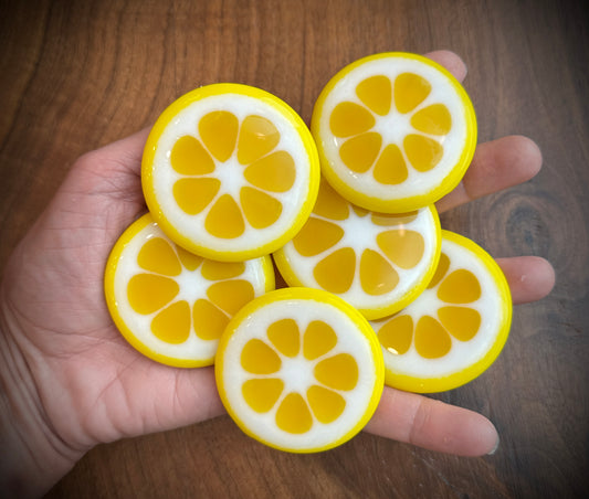 NEW Lemon Segments, 1 - 1.5oz, COE 96 Murrini Millefiori