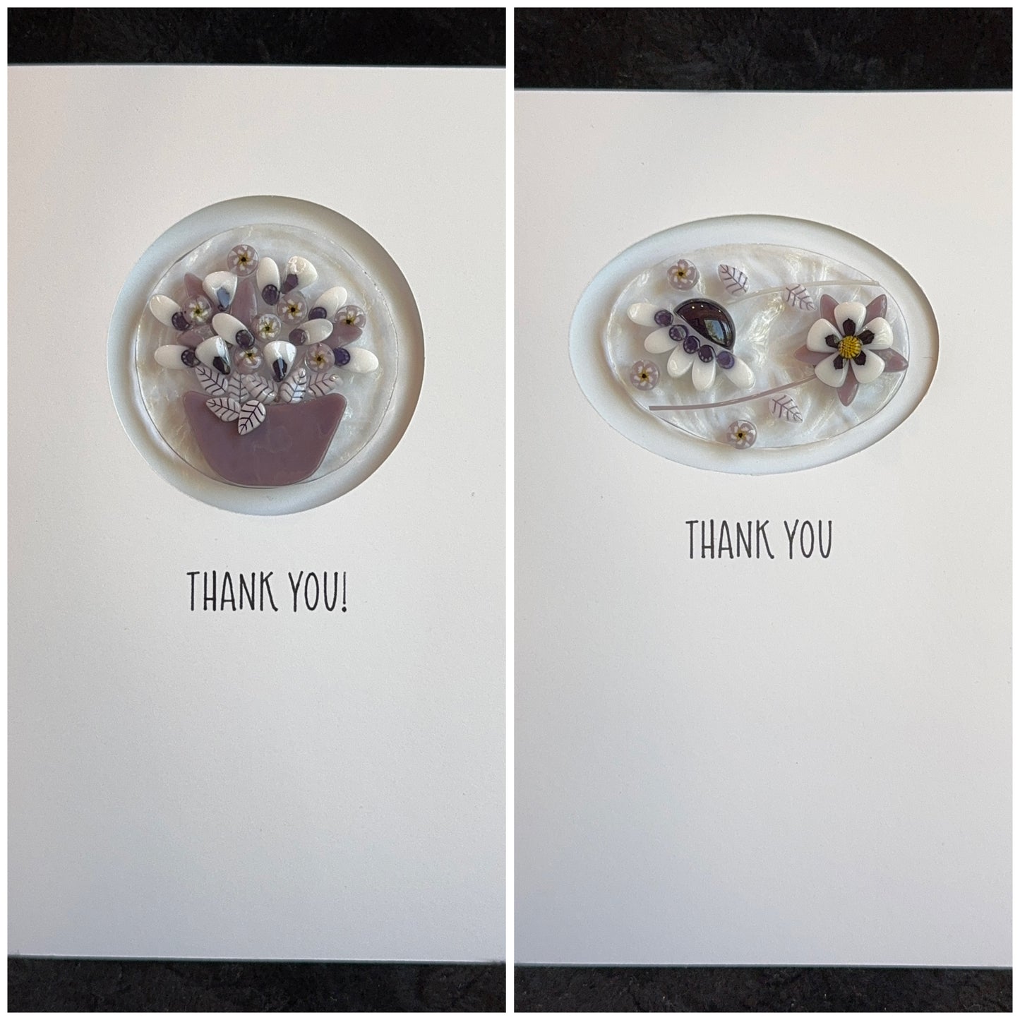 Grape Dotted White Flat-end Daisy Petal, 1oz, COE 96 Murrini Millefiori