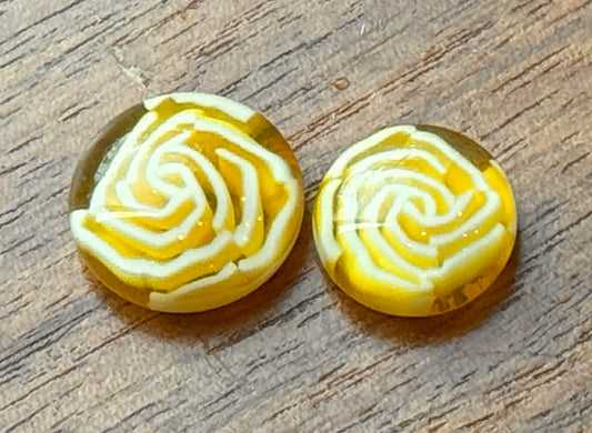 Yellow Roses, 1.10+oz, COE 96 Murrini Millefiori