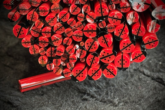 Ladybugs (Multi-size), 1oz, COE 96 Murrini Millefiori