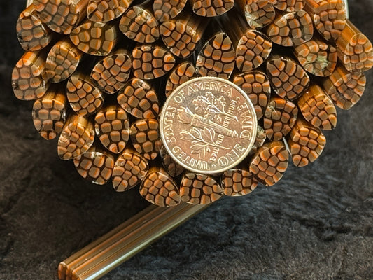 Pine Cones, 1oz, (and singles) COE 96 Murrini Millefiori