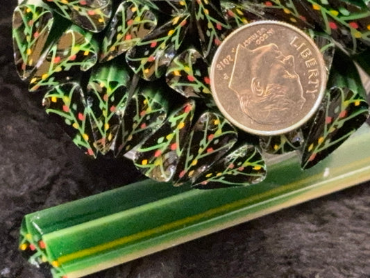 Artsy Transparent Trees, 1.15 oz, COE 96 Murrini Millefiori