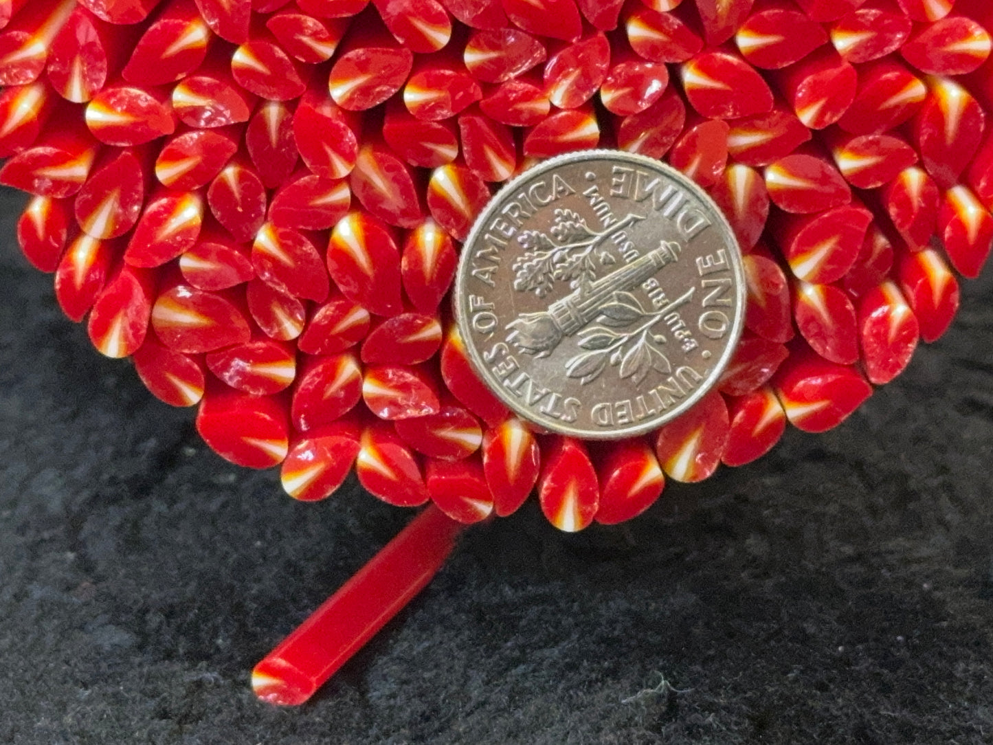 Multi-size Flames, 1oz, COE 96 Murrini Millefiori
