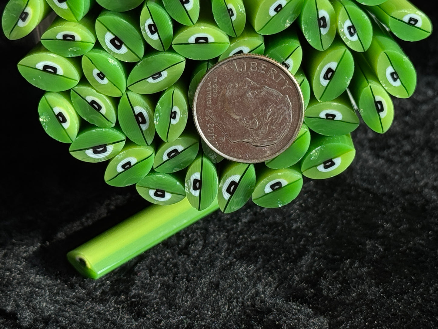 Frog Eyes, COE 96 Murrini Millefiori