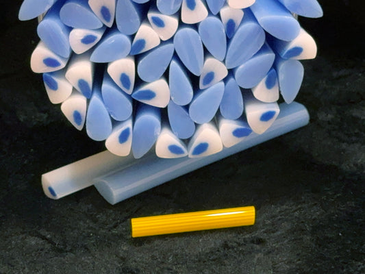 Blue Columbine Kit, COE 96 Murrini Millefiori