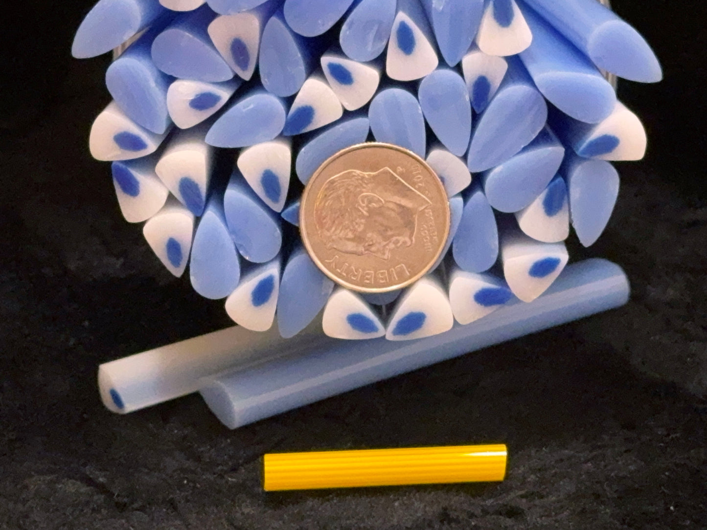 Blue Columbine Kit, COE 96 Murrini Millefiori