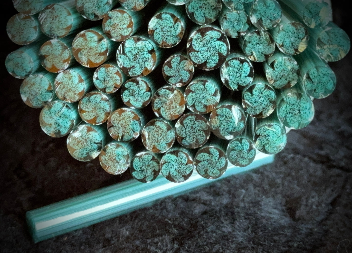 Chubby Starfish, 1oz, COE 96 Murrini Millefiori