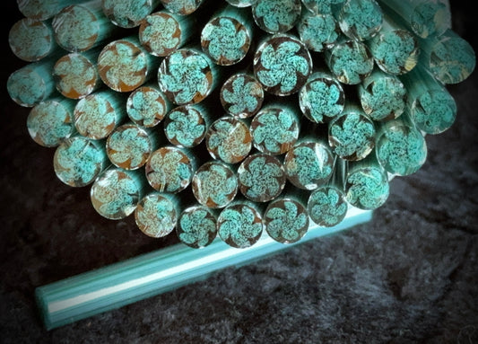 Chubby Starfish, 1oz, COE 96 Murrini Millefiori