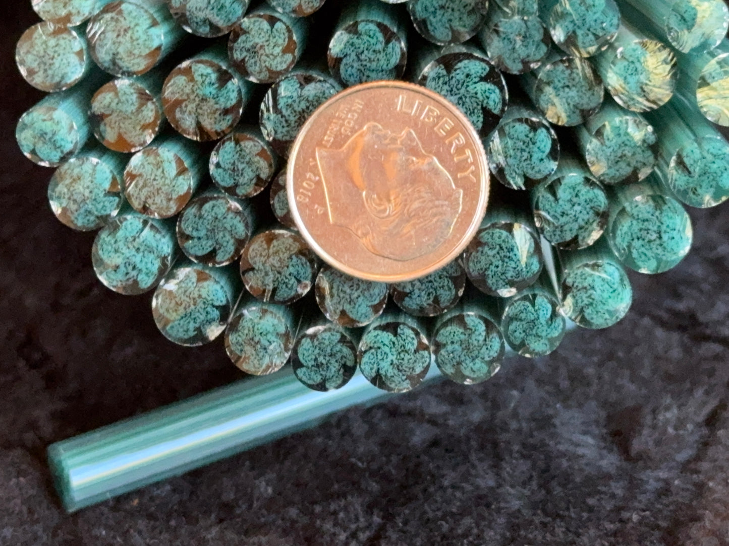 Chubby Starfish, 1oz, COE 96 Murrini Millefiori