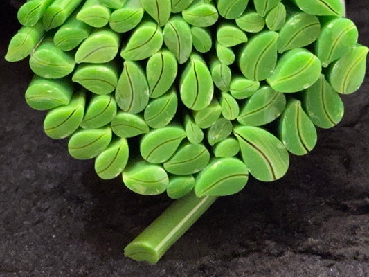 Fern Curved Leaves (mix of sizes), 1oz, COE 96 Murrini Millefiori