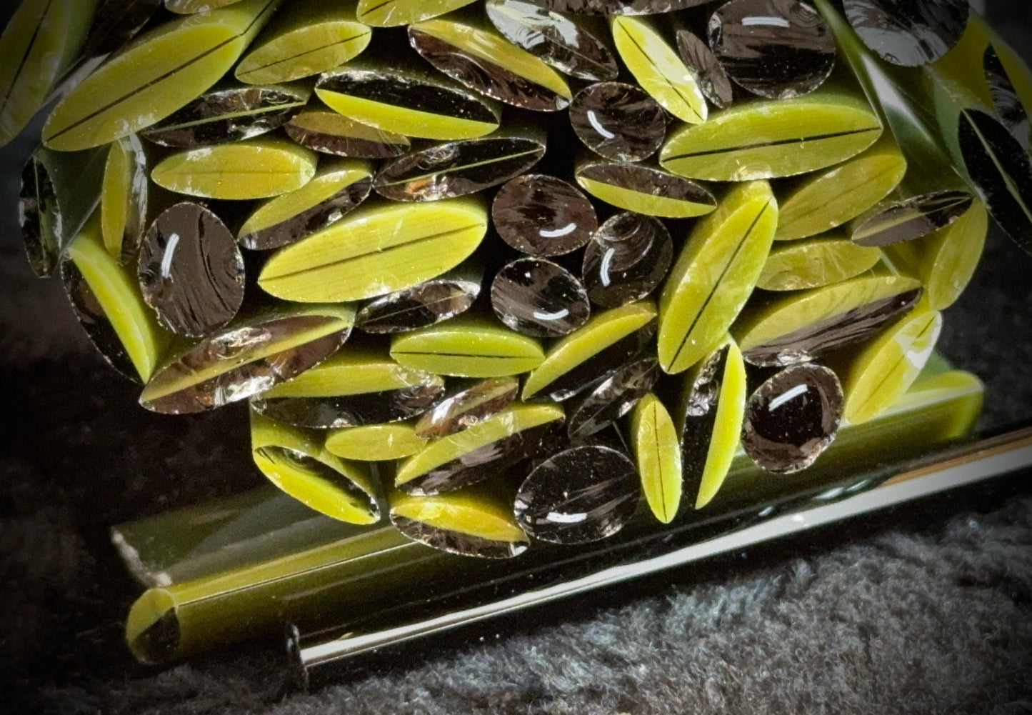 Olive and Leaf Kit, COE 96 Murrini Millefiori