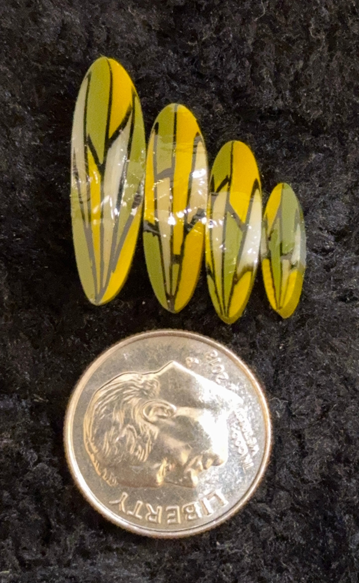 Olive Dragonfly Kits, COE 96 Murrini Millefiori