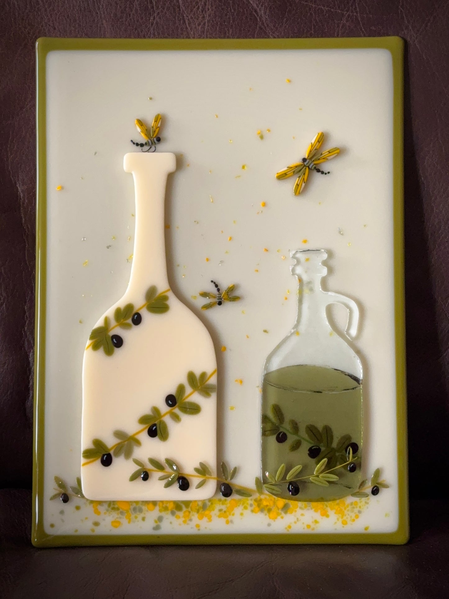 Olive Dragonfly Kits, COE 96 Murrini Millefiori