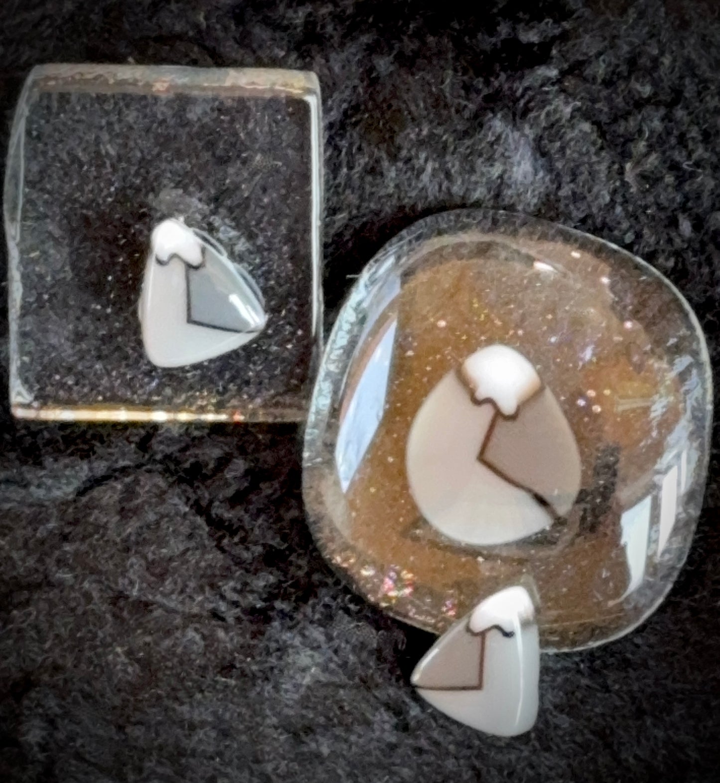 Mountains, 1+oz, (not seconds but please read description), COE 96 Murrini Millefiori