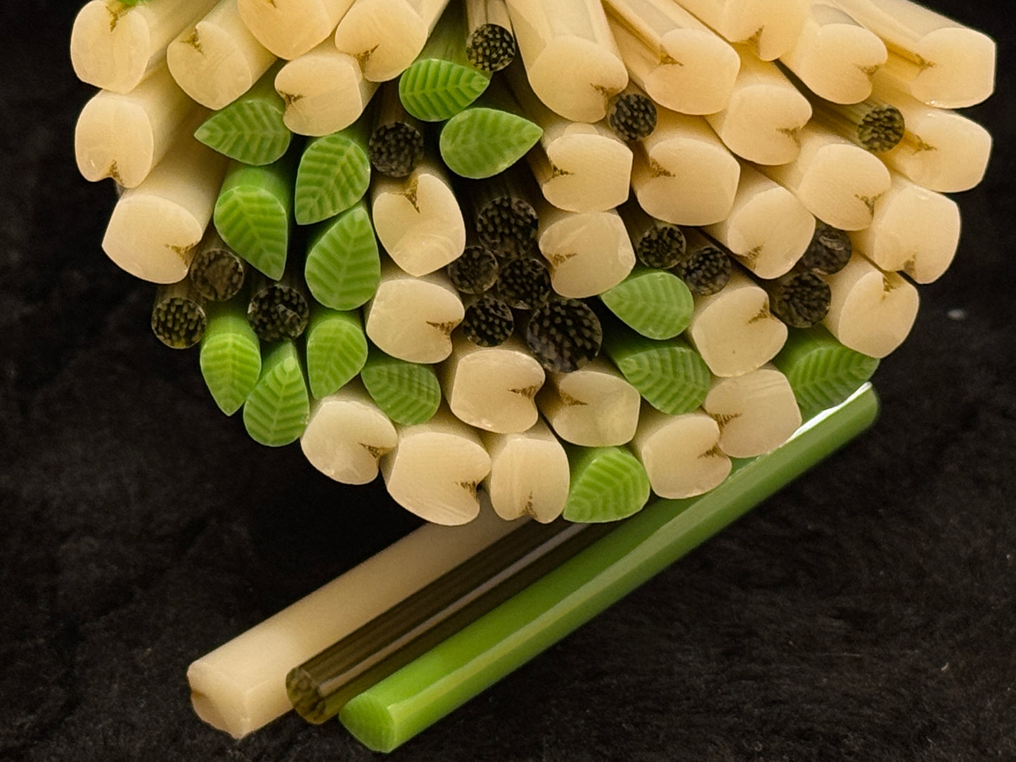 Flat-End Dogwood Kit, (3 variations), COE 96 Murrini Millefiori