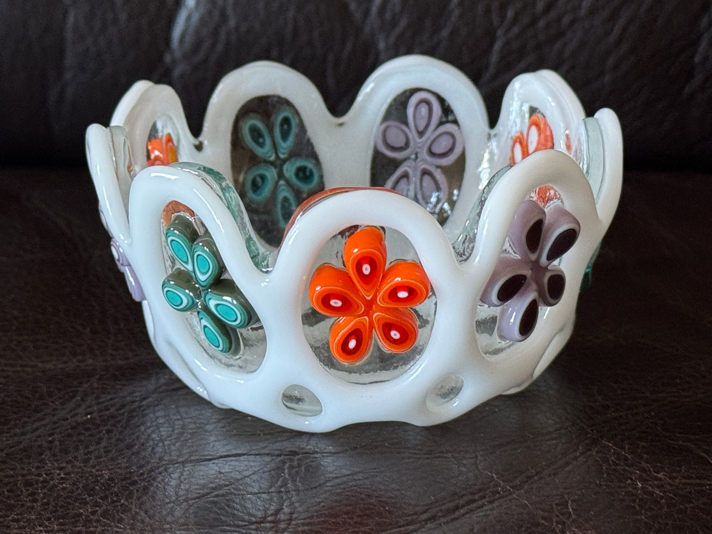 Orange Multi-size Teardrops, 1.5oz, COE 96 Murrini