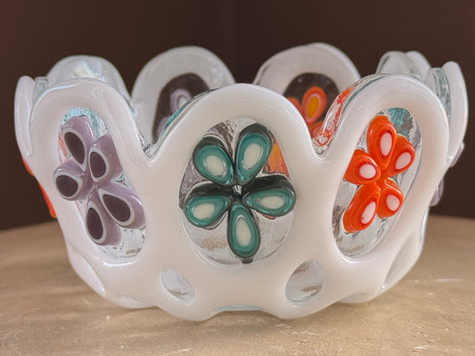 Lilac Multi-size Teardrops, 1.5oz, COE 96 Murrini