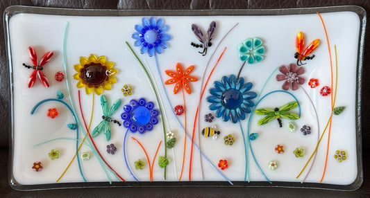 Transparent Flower Mix, 1+oz, COE 96 Murrini Millefiori