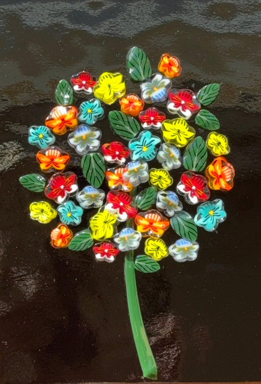 Summer Pansy Pack 5 Design (regular size), 1+oz COE 96 Murrini Millefiori