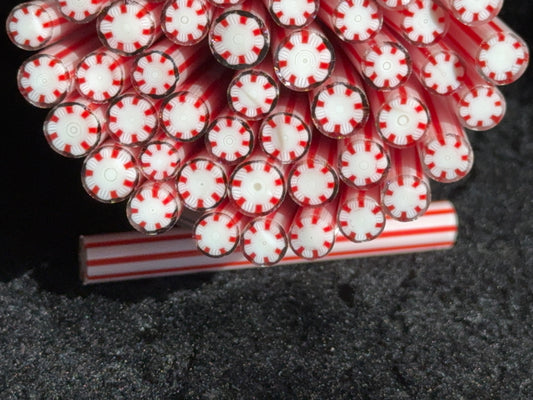 Peppermints, 1oz, COE 96 Murrini Millefiori