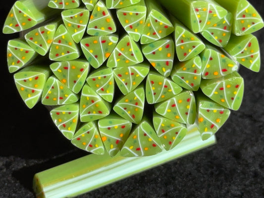 Little Christmas Trees, 1+oz, COE 96 Murrini Millefiori