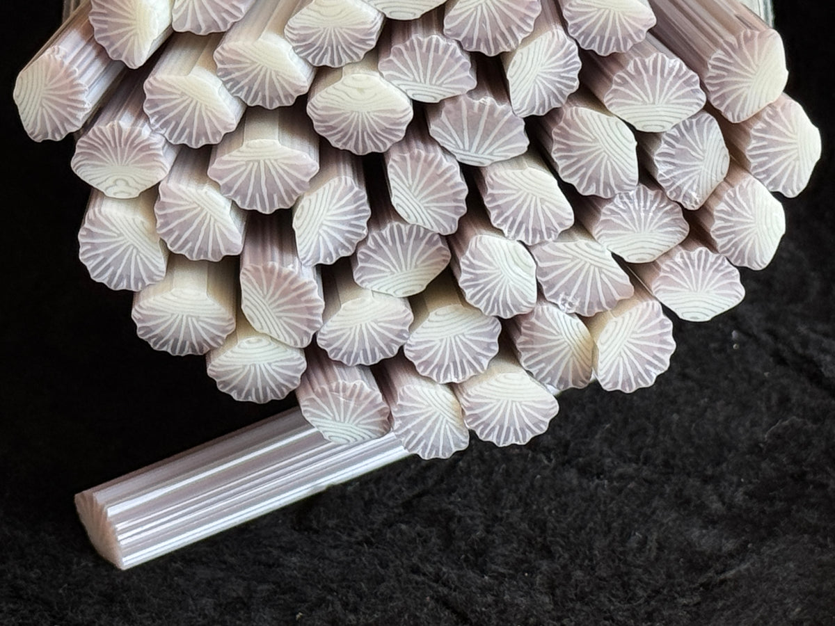Lilac and Pink Sea Shell, 1oz, COE 96 Murrini