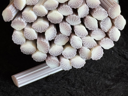 Lilac and Pink Sea Shell, 1oz, COE 96 Murrini