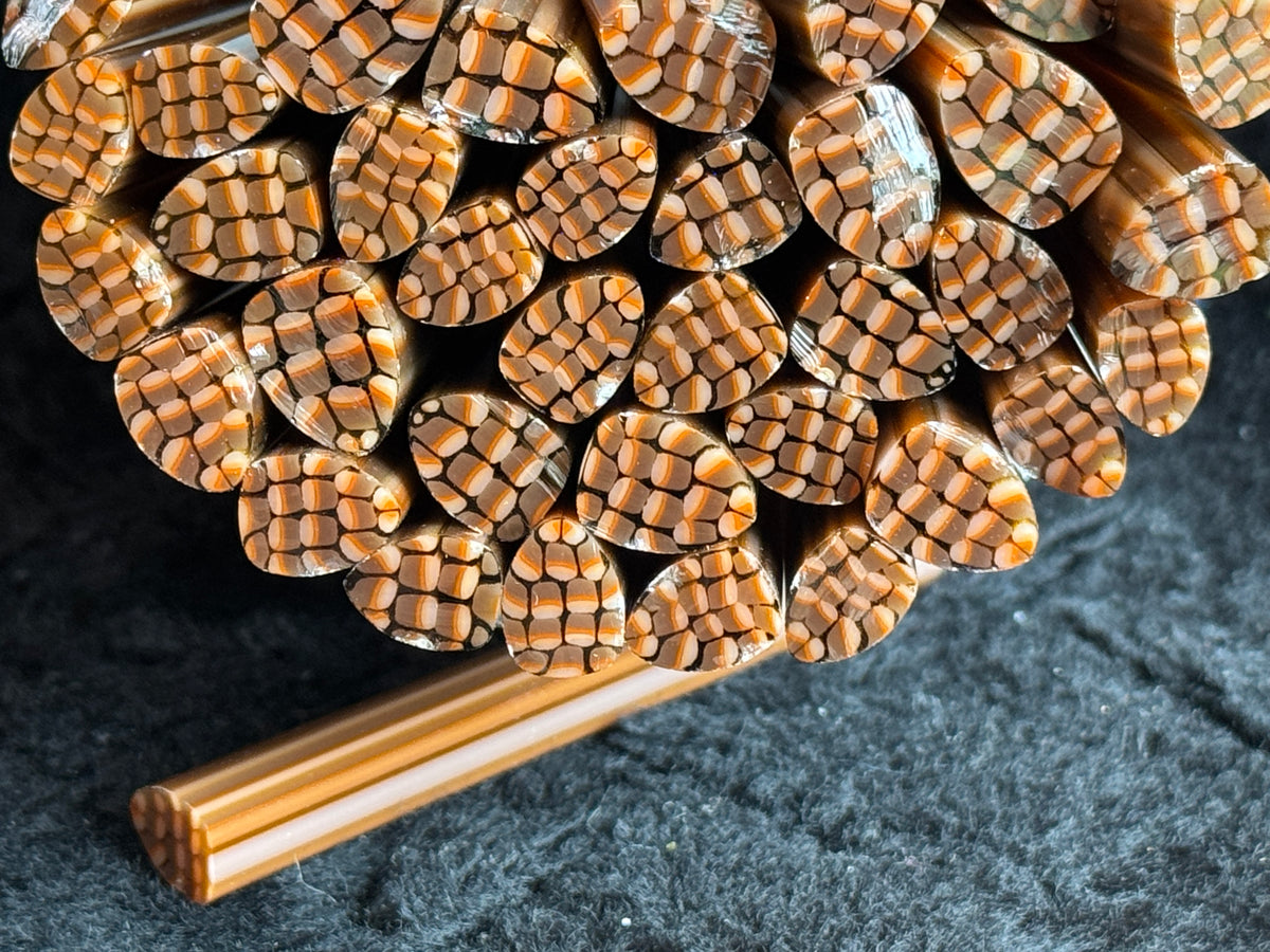Pine Cones, 1oz, COE 96 Murrini Millefiori