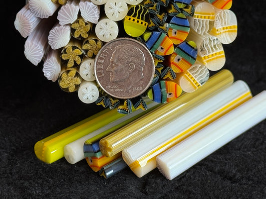 Ocean Mix, 1.15+oz, COE 96 Murrini Millefiori