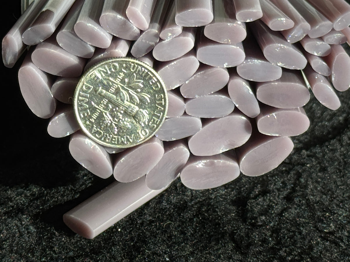 Multi-size Lilac Flat-End Daisy Petal, 1oz, COE 96 Murrini Millefiori