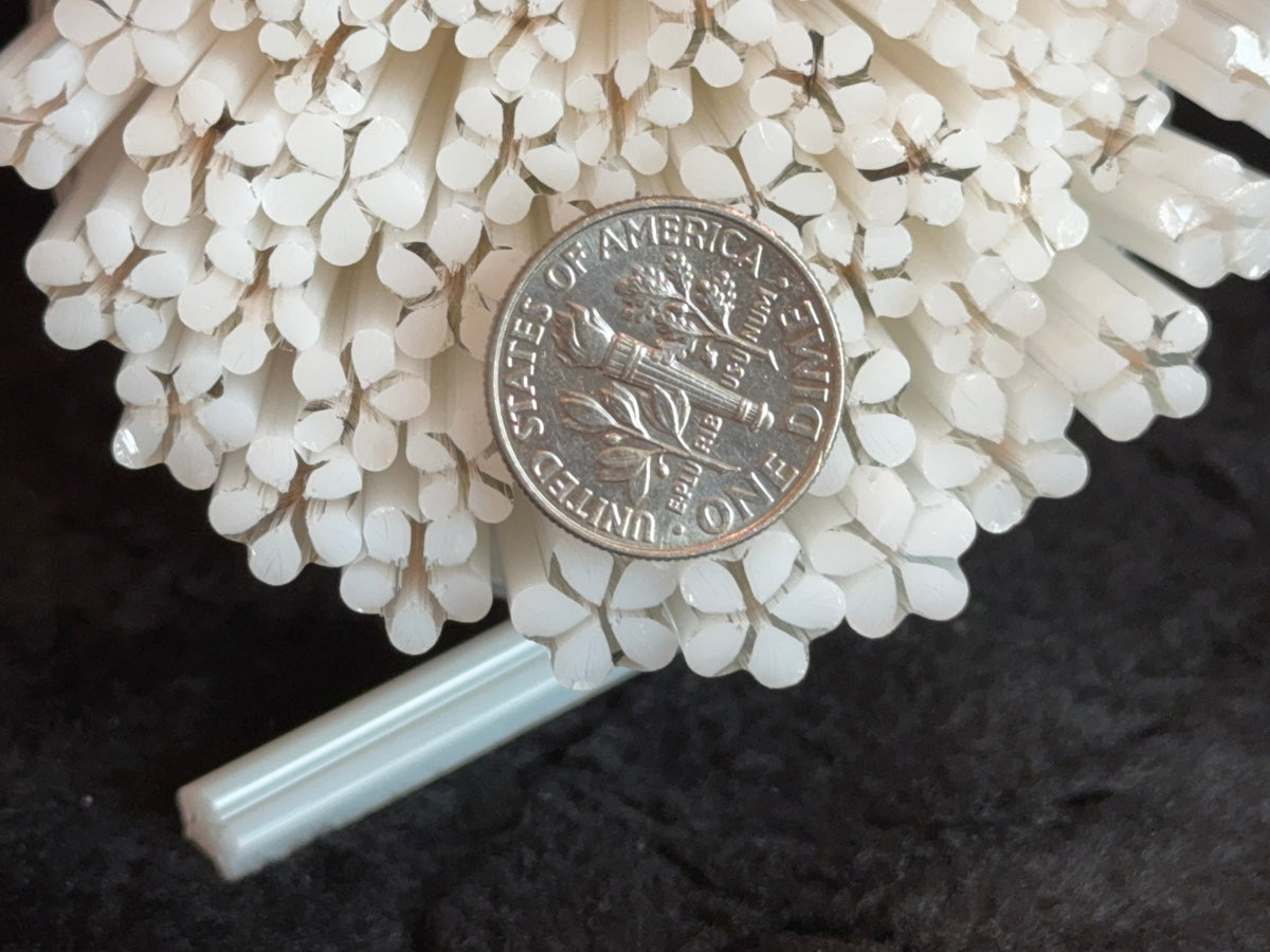 White Wildflowers, 1oz, COE 96 Murrini Millefiori