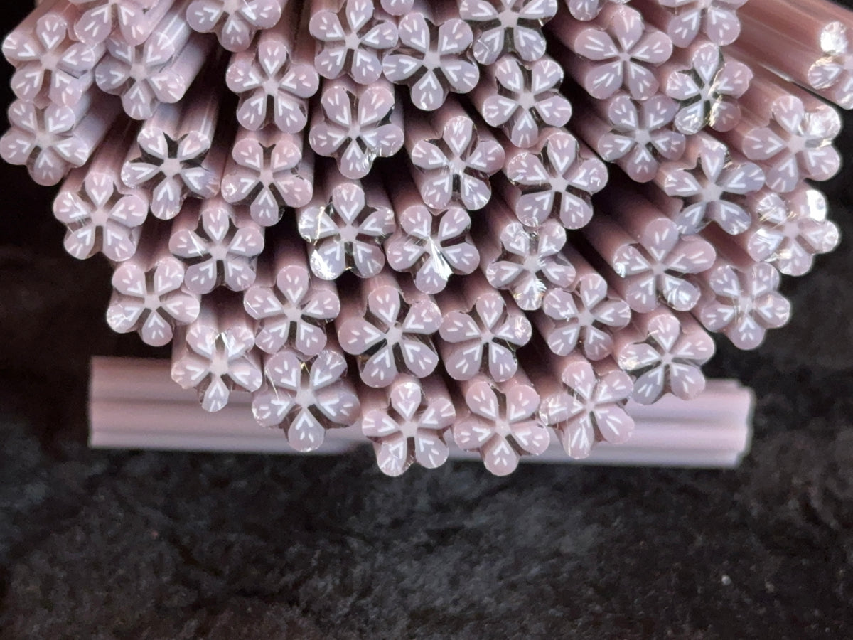 Lilac Wildflowers, 1oz, COE 96 Murrini Millefiori