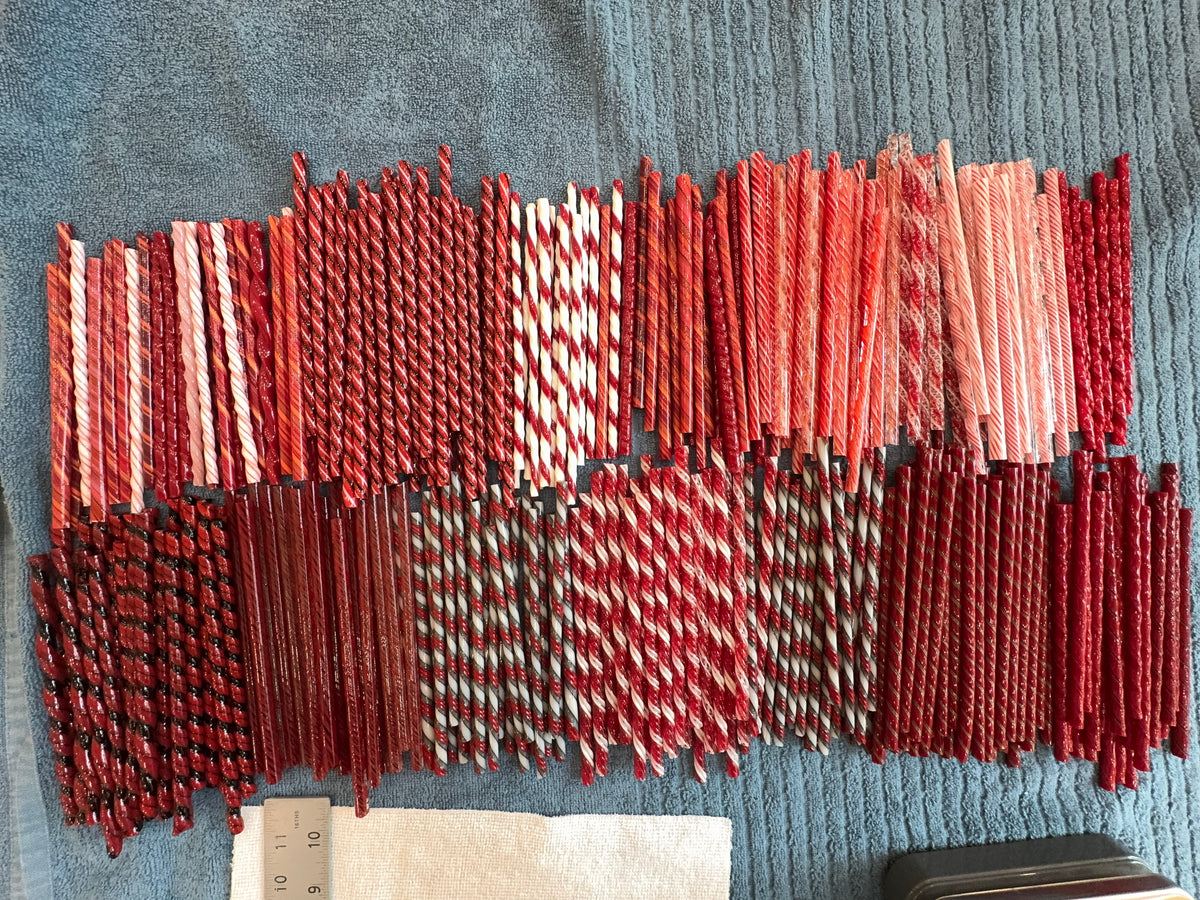 The Red Family Twistie Bundles, 1/2 Pound, COE 96