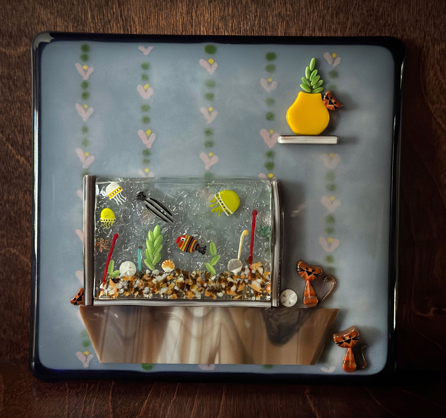 Catie the Cali Cat Kit,  COE 96 Murrini Millefiori