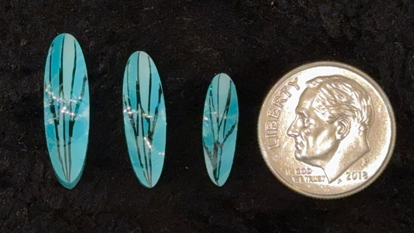 Turquoise Dragonfly Kits, COE 96 Murrini Millefiori