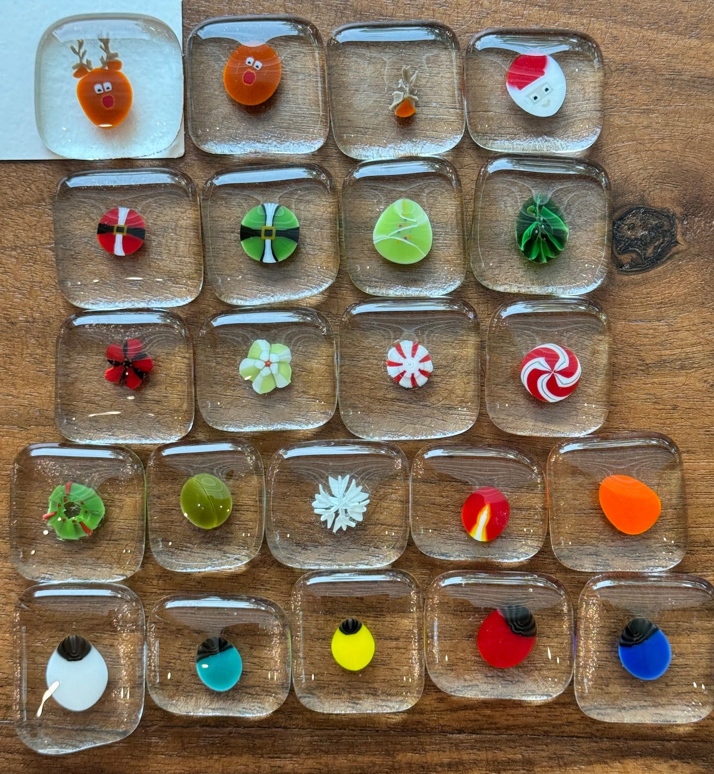 Peppermints, 1oz, COE 96 Murrini Millefiori