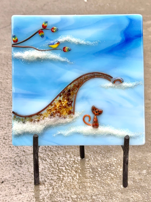 Catie the Cali Cat Kit,  COE 96 Murrini Millefiori