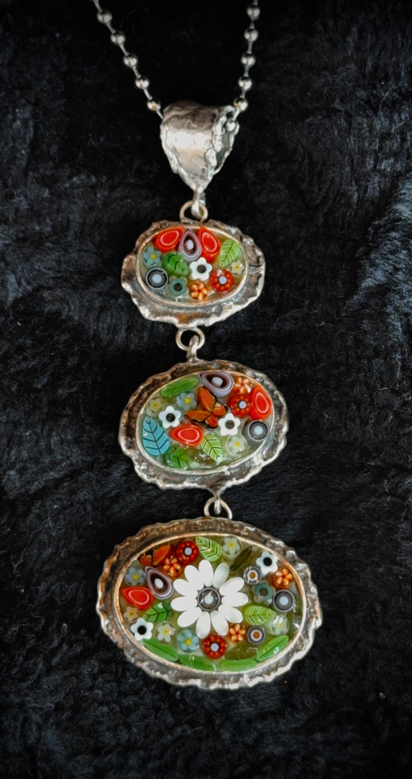 TINIES • Circle Duo, 1oz, COE 96 Murrini Millefiori