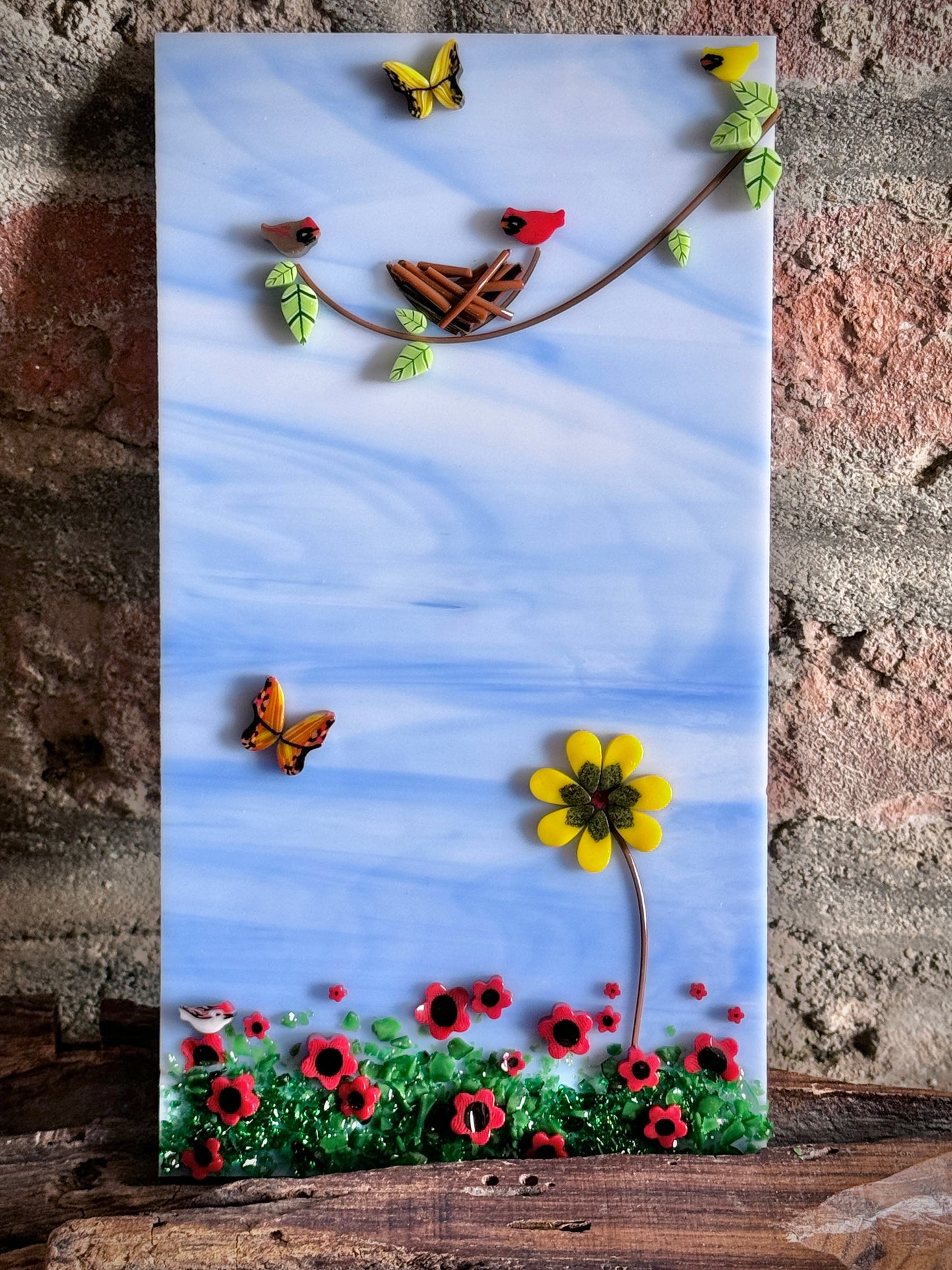 Tack Fuse Mama Cardinals, 1oz, COE 96 Murrini