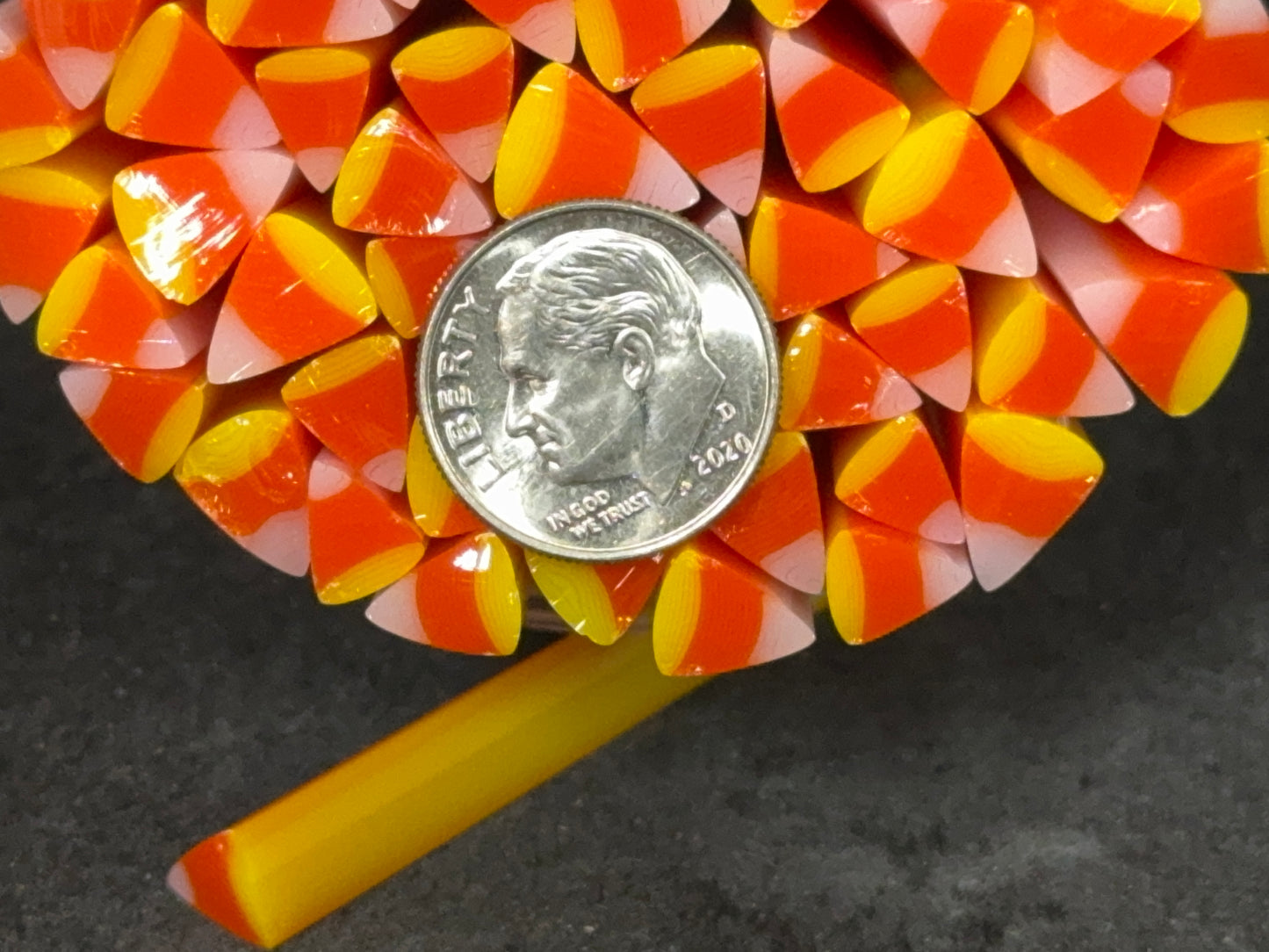 Candy Corn, 1oz., COE 96 Murrini Millefiori