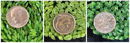 TINIES • Green Leaf Trio, 1oz, COE 96 Murrini Millefiori