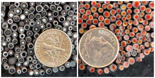 TINIES • Circle Duo, 1oz, COE 96 Murrini Millefiori